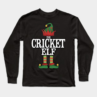 Cricket Elf Matching Family Group Christmas Party Pajamas Long Sleeve T-Shirt